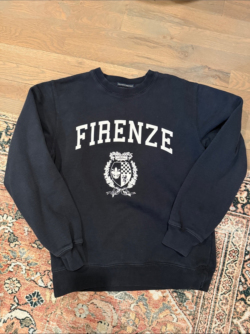 Firenze Crest Navy Crewneck Sweatshirt - Brandy 🩷 Melville